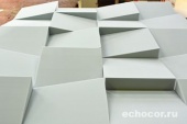 Объёмные 3D Акустические панели ЭхоКор, Скошенный квадрат